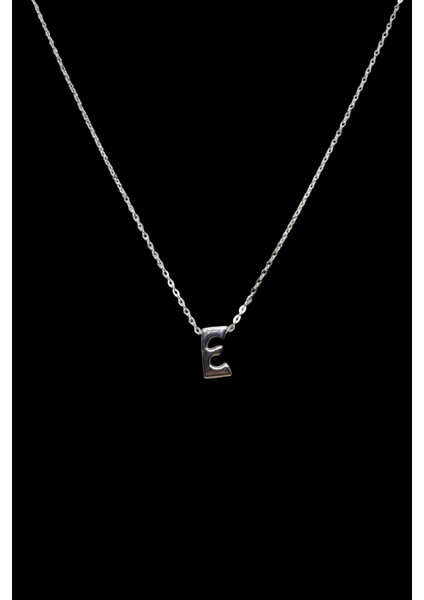 E Harfi 316L Paslanmaz Çelik Zincir Gümüş Kaplama Kolye Hediye Kalp Sevgili Eş fiyatları
