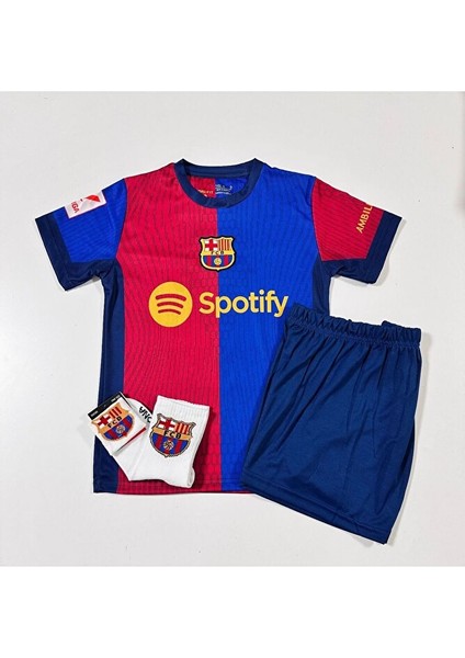 F.c B.a.r.c.e.l.o.n.a 2024/25 Yeni Sezon Raphinha Çocuk Forması (Armalı Set) modelleri