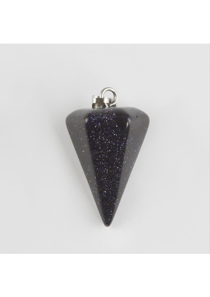 Lacivert Yıldız Pandül Doğaltaş Kolye Ucu