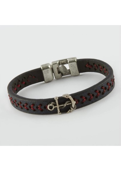 Çapa Figürlü Kaliteli Suni Deri Bileklik