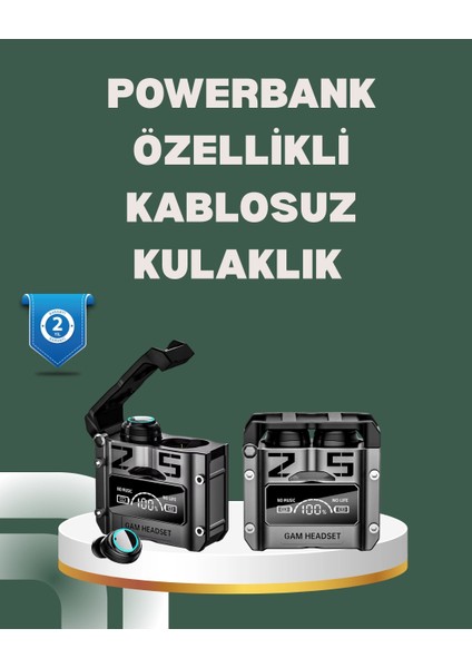 Yüksek Ses Kaliteli Kablosuz Bluetooth Kulaklık Suya Dayanıklı