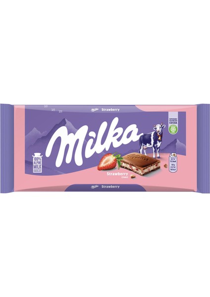 Çilekli Yoğurtlu Çikolata 100 G x 1 Adet