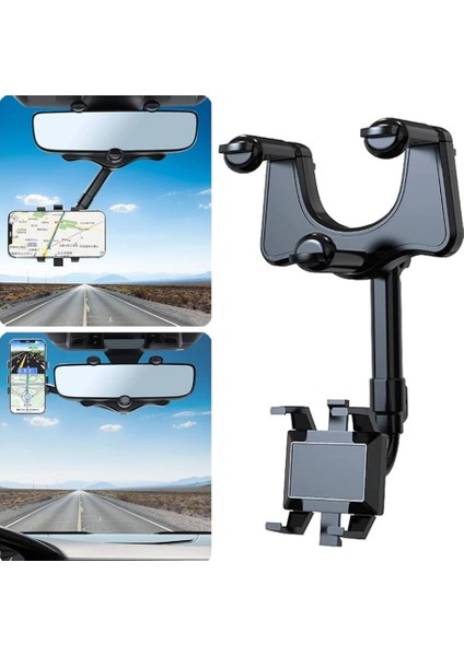 Bx Aksesuar 360° Dönebilen Dikiz Aynası Telefon Tutucu AT15