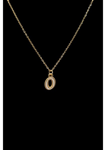 O Harfi Mineli 316L Paslanmaz Çelik Zincir Altın Kaplama Kolye Hediye Kalp Sevgili Eş fiyatları