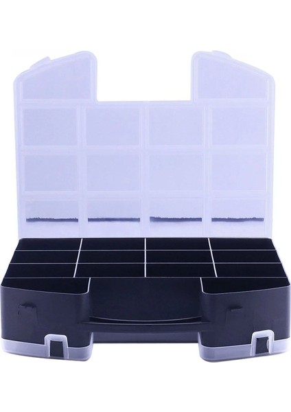 Organizer Kutu Çift Taraflı 24 Bölmeli Küçük Malzeme Alet Takım Çantası Vidasız fiyatları