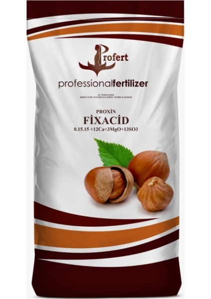 Proxın Fıxacıd 25 kg – Granül Asit Gübre | Toprak Ph Dengeleyici, Kireçleme Materyali, P-K-Ca-Mg-So₃-Fe Içerikli