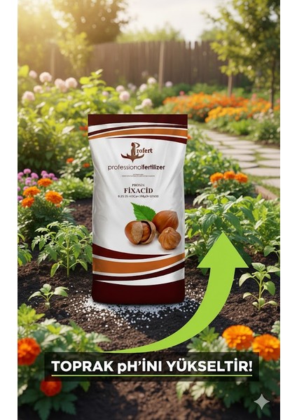 Proxın Fıxacıd 25 kg – Granül Asit Gübre | Toprak Ph Dengeleyici, Kireçleme Materyali, P-K-Ca-Mg-So₃-Fe Içerikli indirimleri