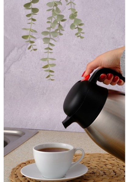 1200P Premium Termos - Paslanmaz Çelik Çay Termosu 2 Lt Siyah fiyatları