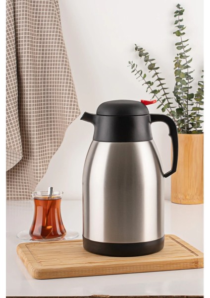 1200P Premium Termos - Paslanmaz Çelik Çay Termosu 2 Lt Siyah modelleri