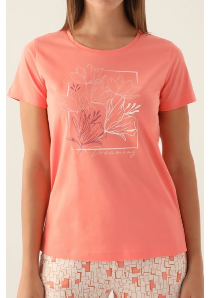 Kadın Giyim Pamuklu Kısa Kol 2'li Pijama Takımı LL.AR01.NE00.TT09 indirimleri