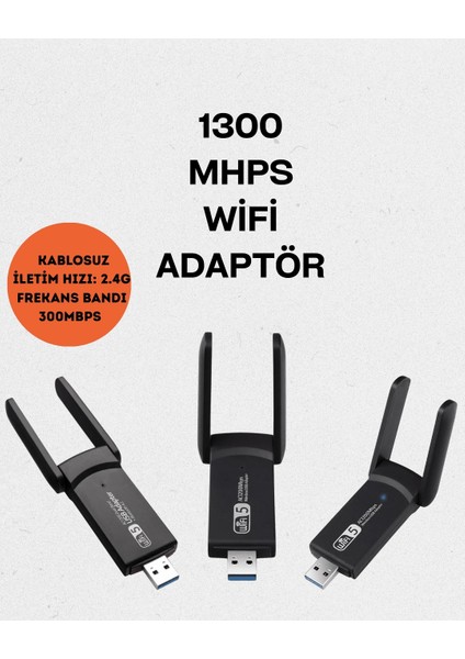 Realtek Chipsetli 5g Destekli Yüksek Hızlı Ağ Adaptörü