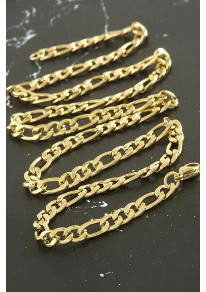 Oval Zincir Çelik Kolye 55 cm