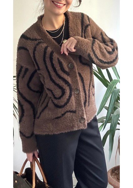 Kadın Kahverengi Yumoş Hırka fiyatları