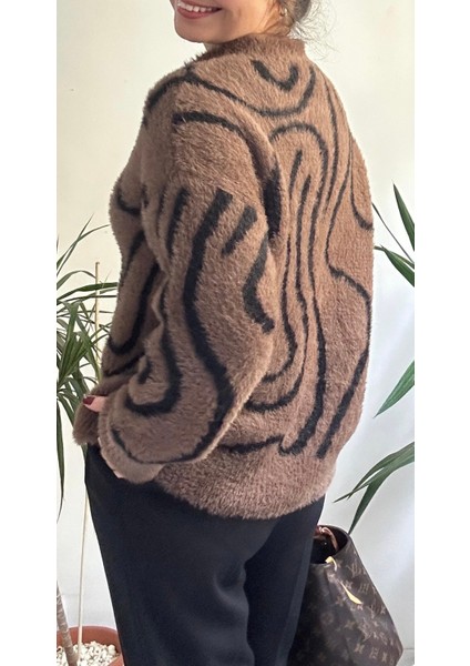 Kadın Kahverengi Yumoş Hırka indirimleri