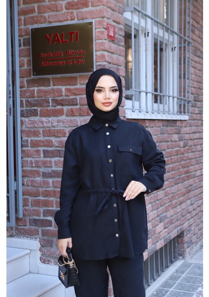 Bağcıklı Süet Pantolonlu Takım modelleri