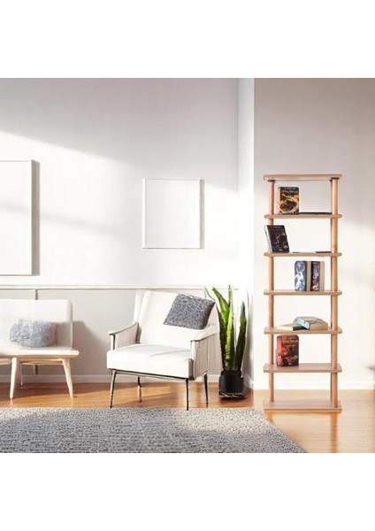 Pia 7 Raflı Kitaplık Çok Amaçlı Dolap fırsatları