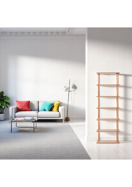 Pia 7 Raflı Kitaplık Çok Amaçlı Dolap indirimleri