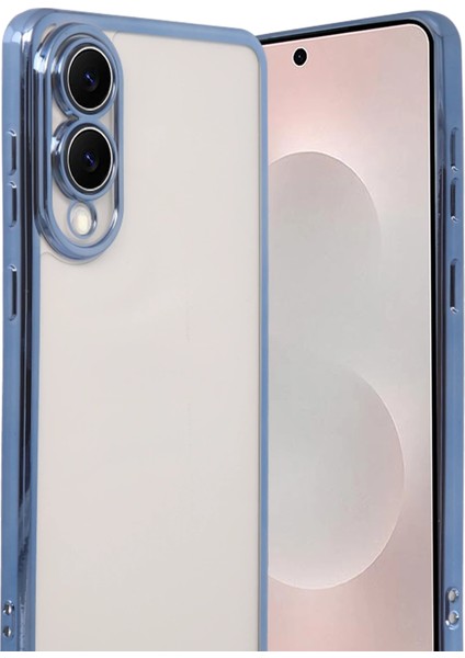 Rdbydn Newface Samsung Galaxy S25 Edge Razer Lensli Silikon - Açık Mavi fiyatları