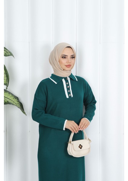 Polo Yaka Triko Elbise modelleri