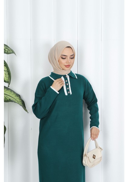 Polo Yaka Triko Elbise fırsatları