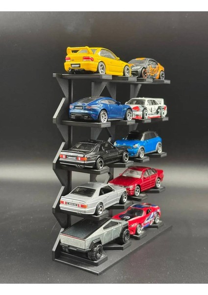 1/64 Ölçek Araç Sergileme Standı (10 Araçlık) - Siyah - Araçlar Dahil Değildir! fiyatları