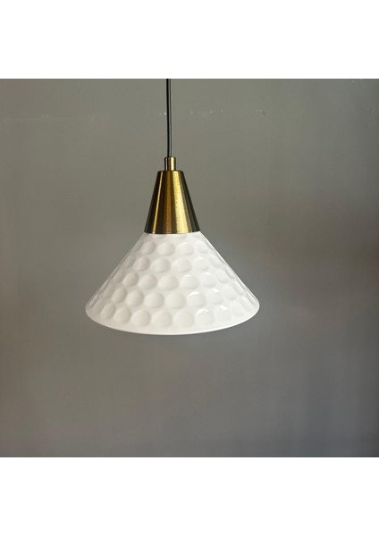 Rumy Beyaz Tekli Avize Eskitme Huni Başlık Sarkıt Ofis Showroom Salon Mutfak Avizeleri fırsatları