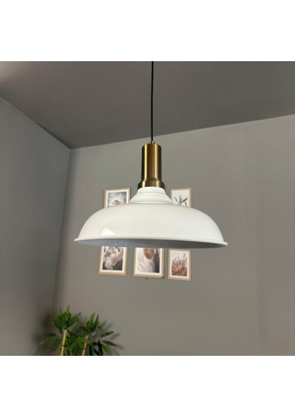 Nota Beyaz Tekli Eskitme Fener Başlık Avize Salon Mutfak Koridor Hol Otel Avizesi Lamba Aydınlatma