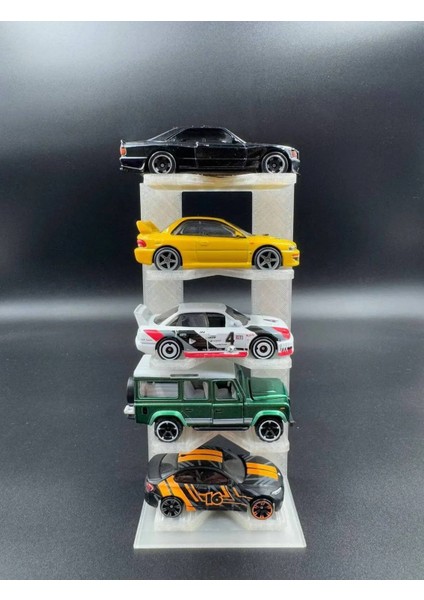 1:64 Ölçek Araç Sergileme Standı - 5 Araçlık - Natural fırsatları