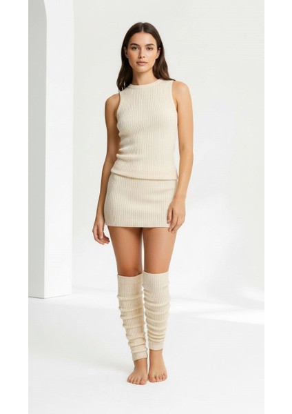 Kadın Triko Tozluk – Yumuşak Esnek Diz Altı Bacak Isıtıcı Leg Warmers