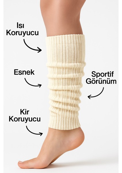 Kadın Triko Tozluk – Yumuşak Esnek Diz Altı Bacak Isıtıcı Leg Warmers