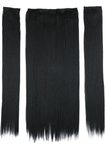 Fiber Sentetik Düz Yarım Ay + 2 Yan Çıt Çıt / Siyah fırsatları