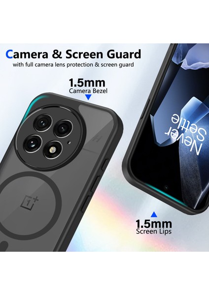 Oneplus 13 Kılıf, Manyetik Yarı Saydam Mat Darbeye Dayanıklı ve Parmak Izi Önleyici Koruyucu Kılıf-Siyah (Yurt Dışından) fiyatları