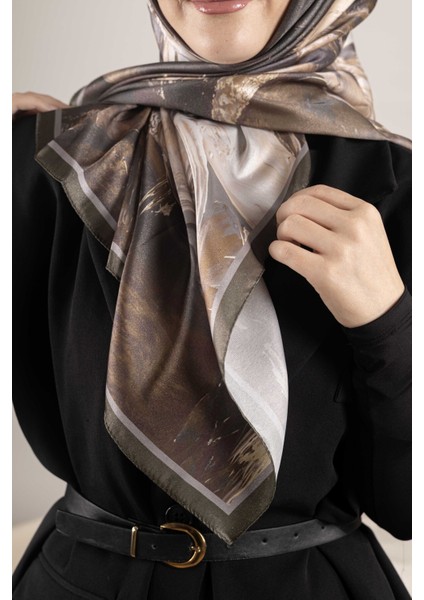 Dijital Kristal Desenli Eşarp 95x95 – Pastel Desen-3 fırsatları