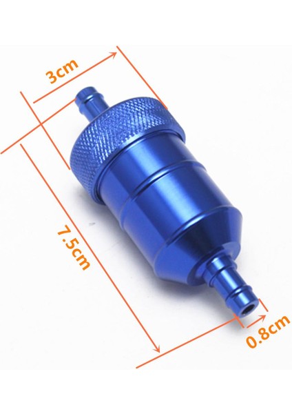 8mm 5/16 "alüminyum Sıralı It Benzinli Filtresi Evrensel Mavi (Yurt Dışından) indirimleri