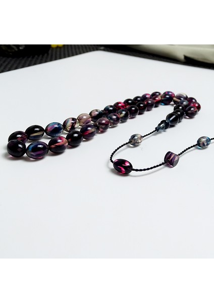 Karma Renk Ateş Kehribarı Tesbih modelleri