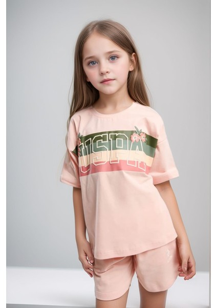 Kız Çocuk %100 Pamuklu Günlük T-Shirt & Şort Ikili Takım US01.LL.01.P4.O021 fiyatları