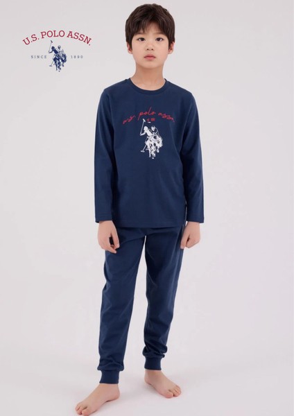 Erkek Çocuk Baskılı %100 Pamuk Pijama Takımı L1.USP.223.3.001