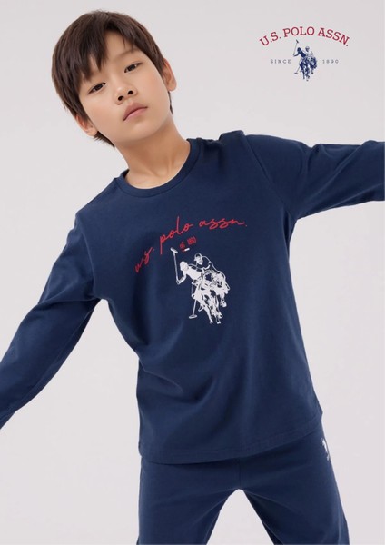 Erkek Çocuk Baskılı %100 Pamuk Pijama Takımı L1.USP.223.3.001 fırsatları