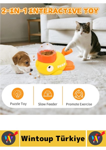 Pet Ilgi Çekici Zihinsel Gelişim Yavaş Yeme Alışkanlığı Interaktif Kedi Köpek Ödül Maması Oyuncağı modelleri