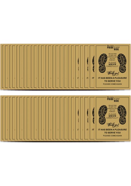 Suv, , Taksiler Için 50X Mat Araç Halı Koruyucusu (Yurt Dışından)