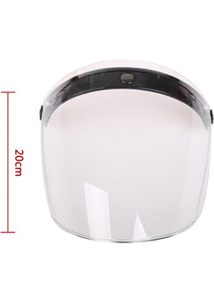 Motosiklet Açık Yüz Ön Cam Için 2 Adet Dayanıklı Vizör Lens 20 cm (Yurt Dışından) fiyatları