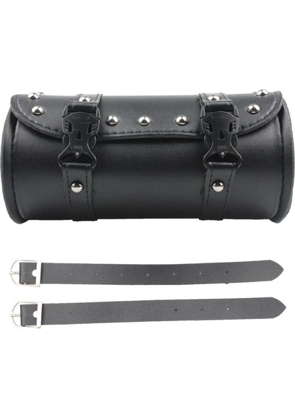 Motosiklet Alet Çantası Pu Deri Rulo Namlu Saklama Torbaları Motosiklet Için (Yurt Dışından)