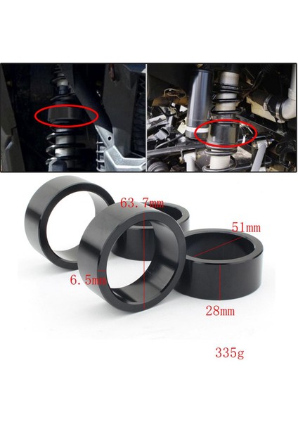 4 /takım 2.5 ''atv Motosiklet Yükseltici Spacer Bombardier Outlander Için (Yurt Dışından) fiyatları