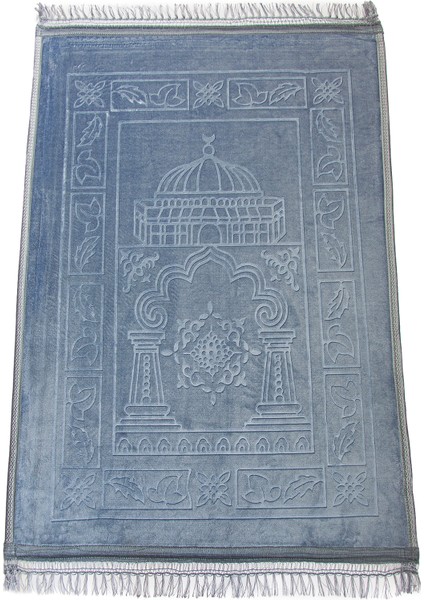 Yumuşak Kadife Dokulu Peluş Seccade Mavi modelleri