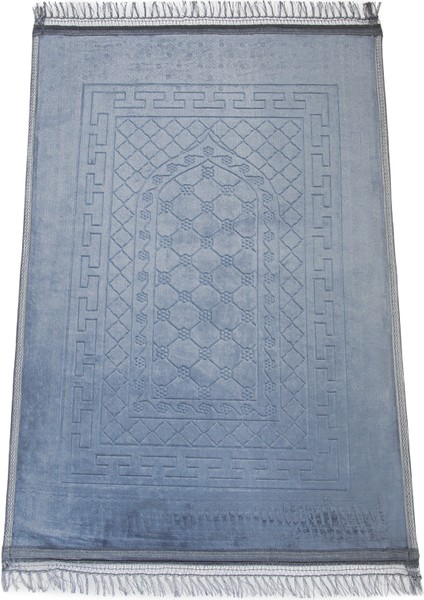 Yumuşak Kadife Dokulu Peluş Seccade Mavi fırsatları