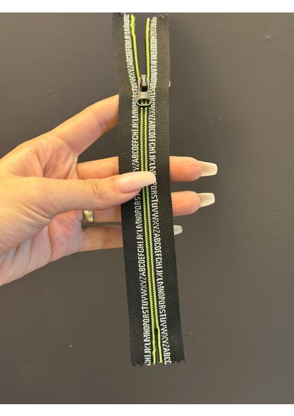 22X3 cm Yazılı Renkli Fermuar modelleri