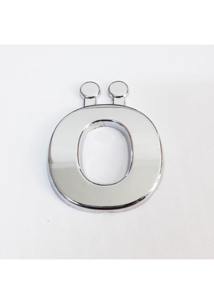 Cemax Ö Harfi 3,75 cm Krom Yapışkanlı