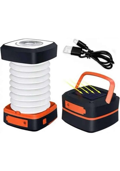 Kamp Lambası Katlanabilir Lamba Solar Şarjlı LED Lamba El Fenerli - T874G770-Z36874 indirimleri