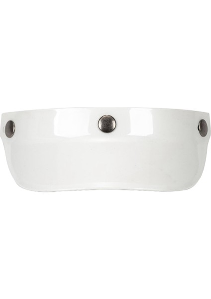 Motosiklet Zirvesi Açık Yüz Retro 3/4 Beyaz3 (Yurt Dışından)