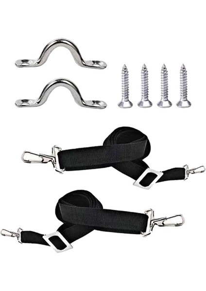 2 Adet Ayarlanabilir Bimini Üst Askılar Döngü Yapış Kancalar Naylon Tekne Üst Askıları (Yurt Dışından)